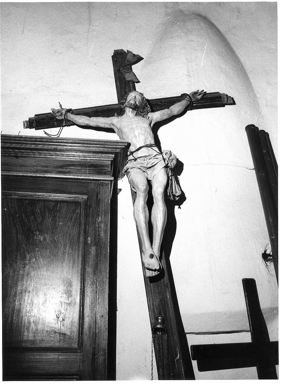 Cristo crocifisso (croce processionale, insieme) - bottega ligure (prima metà sec. XIX)