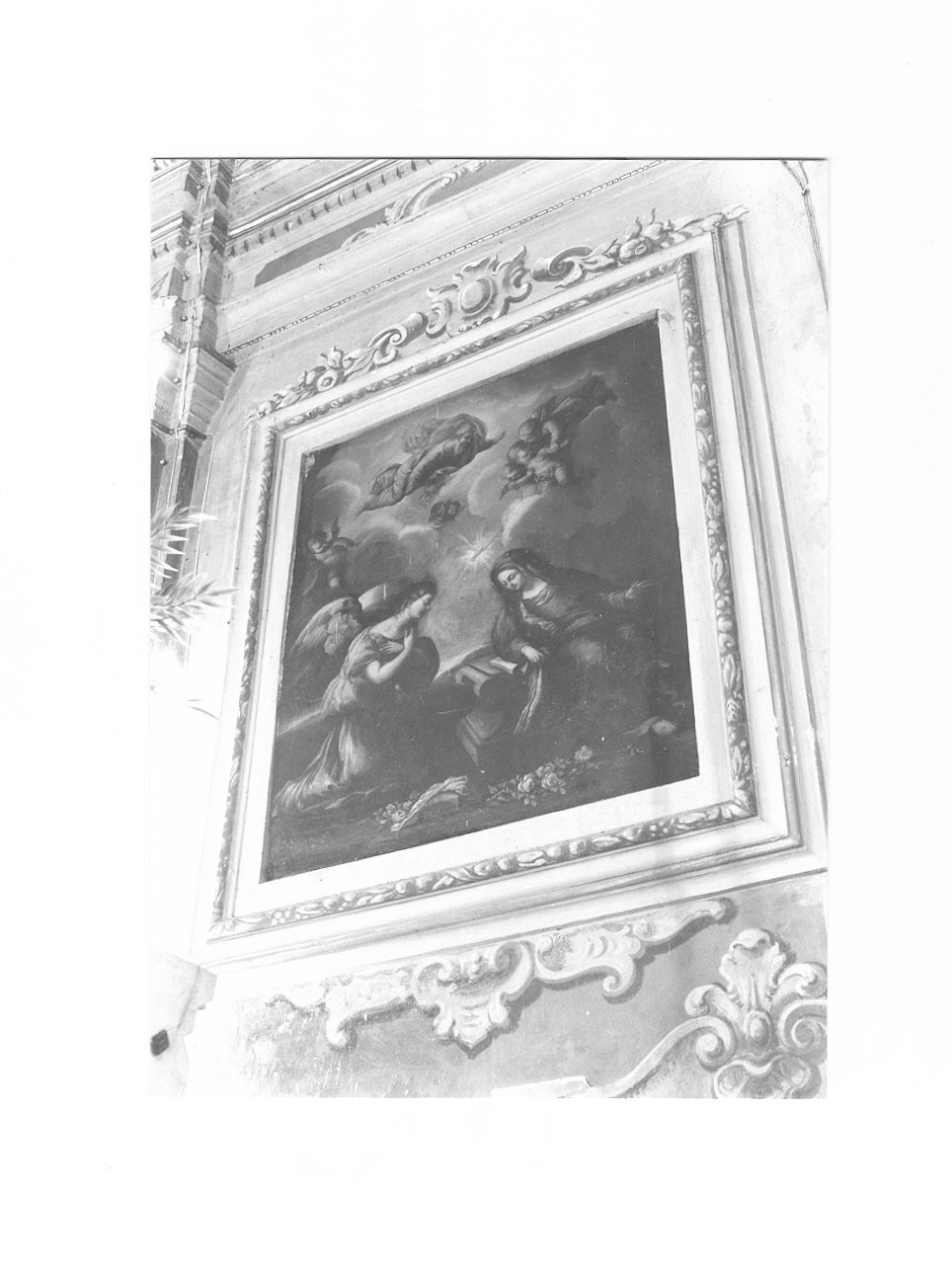 Annunciazione con Dio Padre (dipinto, opera isolata) - ambito italiano (sec. XVIII)