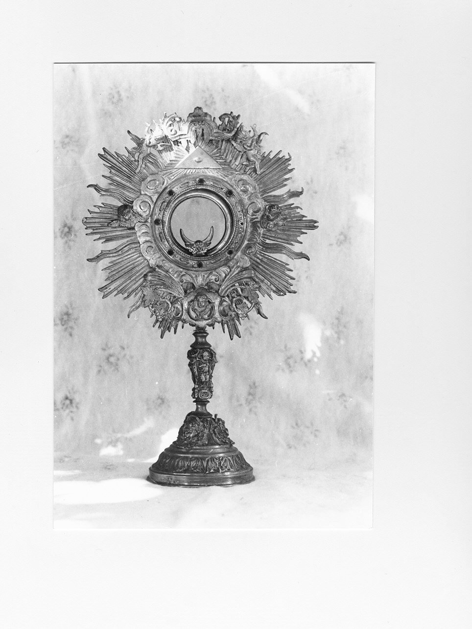 angioletti/ angioletti con simboli della Passione (ostensorio - a raggiera, opera isolata) - bottega ligure (sec. XIX)