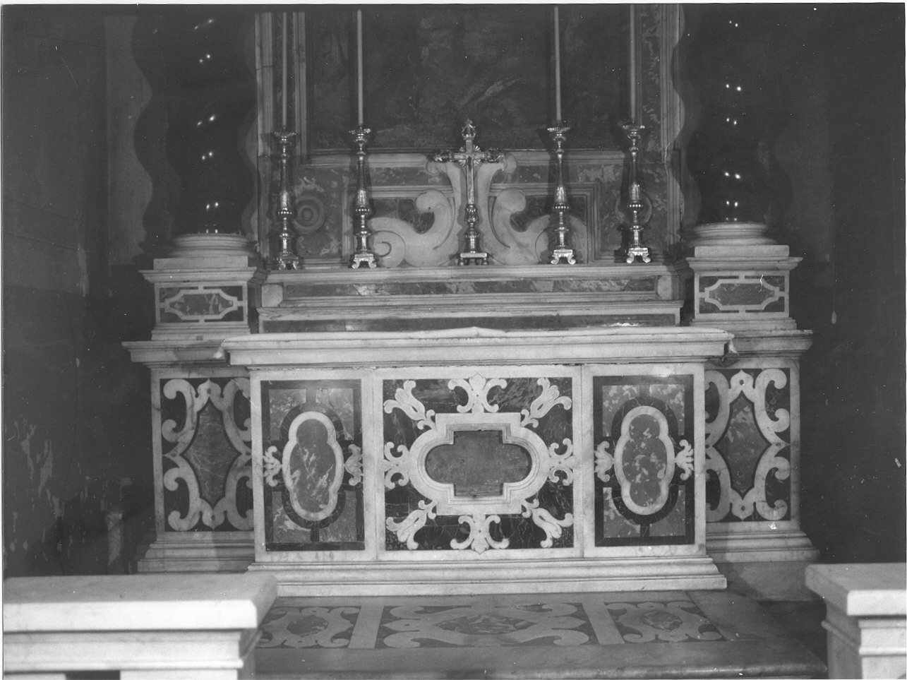 angioletti (altare, opera isolata) - bottega italiana (ultimo quarto sec. XVII)