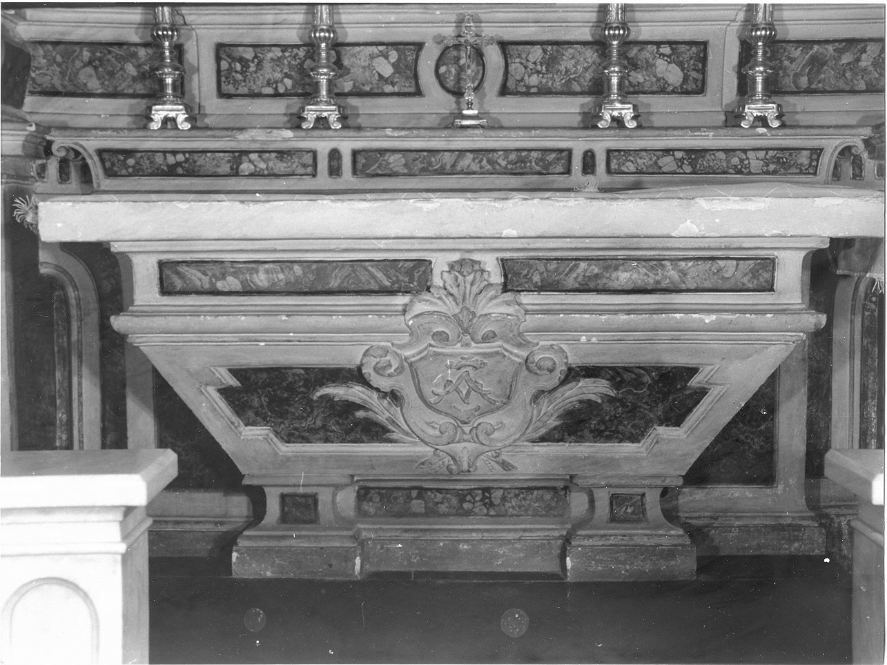 angioletti (altare, opera isolata) - bottega italiana (ultimo quarto sec. XVII)