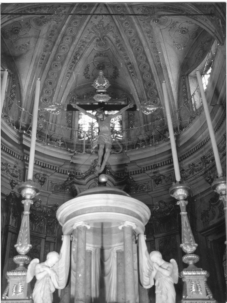 Cristo crocifisso (croce processionale, opera isolata) - bottega italiana (metà sec. XVIII)