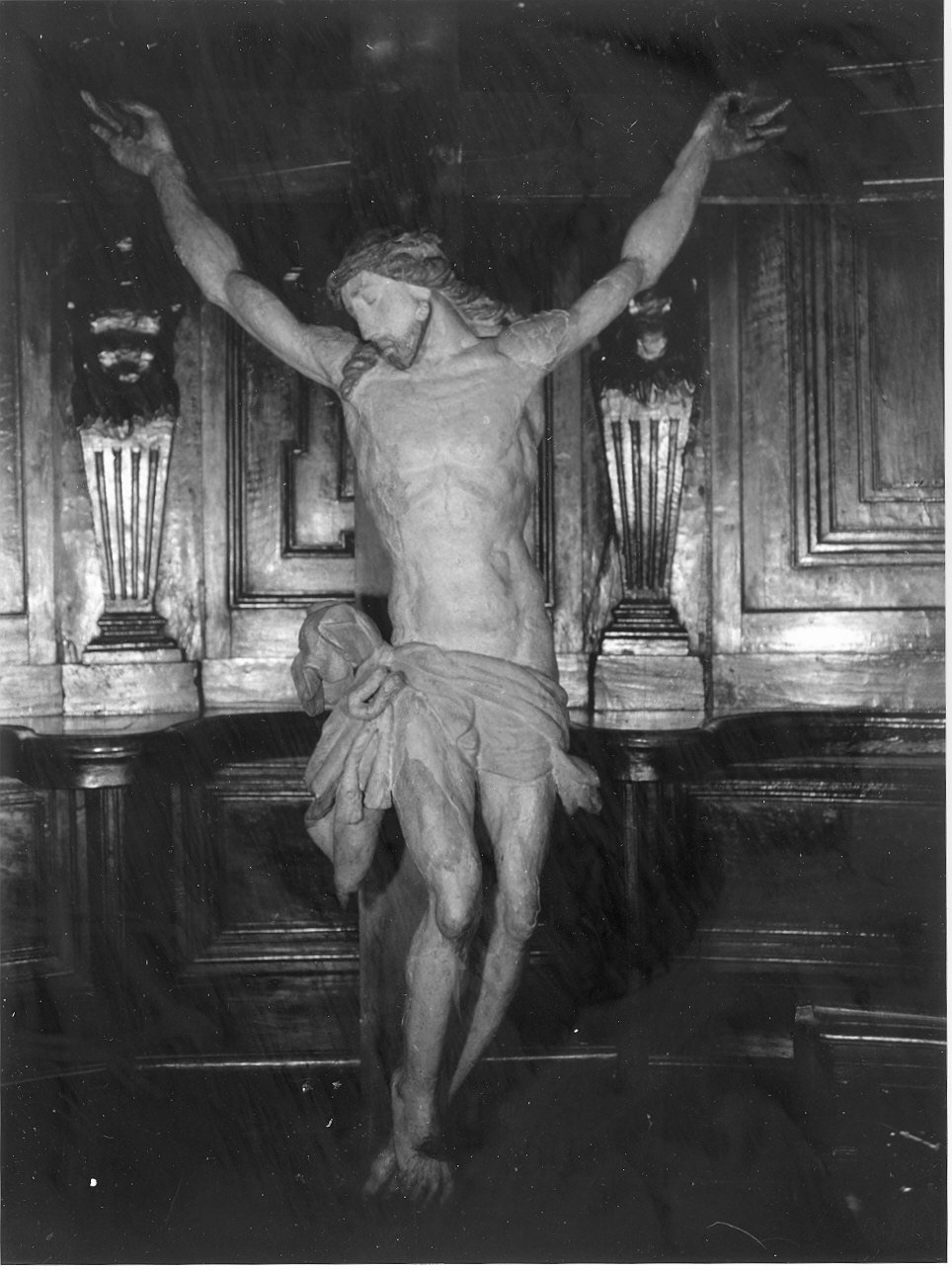 Cristo crocifisso (crocifisso, opera isolata) - bottega italiana (metà sec. XVIII)