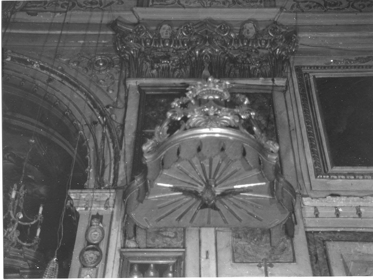 colomba dello Spirito Santo (baldacchino da pulpito, opera isolata) - bottega italiana (seconda metà sec. XVIII)