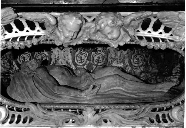 Cristo morto (scultura, elemento d'insieme) - bottega italiana (sec. XVIII)