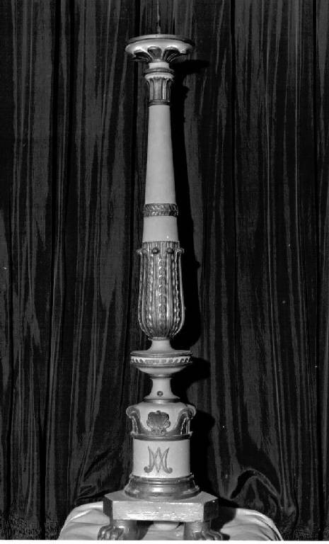 candeliere, serie - bottega ligure (sec. XIX)