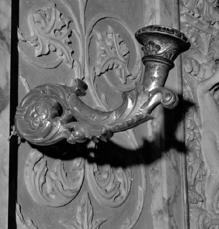 candeliere da parete, coppia - bottega ligure (sec. XIX)