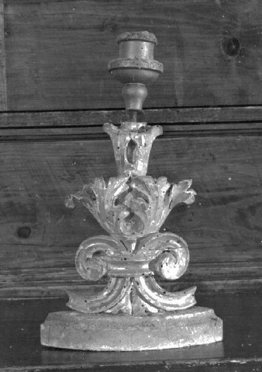 candeliere, opera isolata - bottega italiana (sec. XIX)