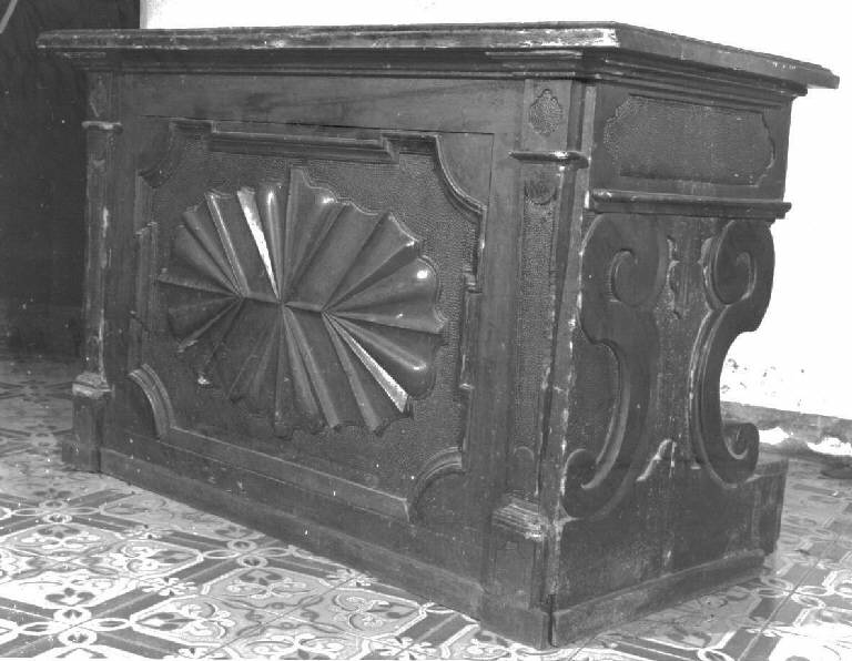 mobile da sacrestia, opera isolata - bottega ligure (sec. XVII)