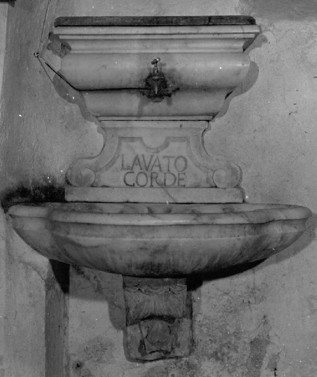 lavabo, opera isolata - bottega ligure (sec. XVIII)