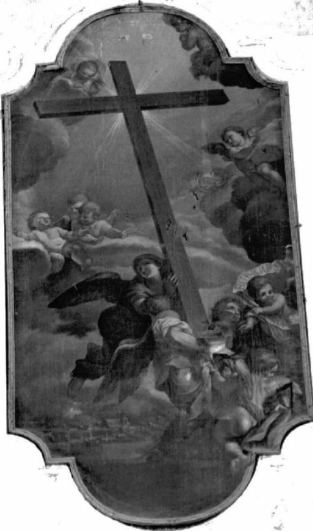esaltazione della vera croce (dipinto, opera isolata) di Bianchi Emanuele Maria (sec. XVIII)