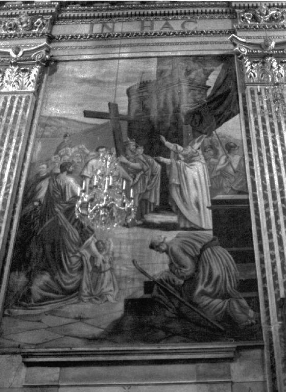 leggenda della Vera Croce (dipinto, complesso decorativo) - ambito ligure (secc. XIX/ XX)