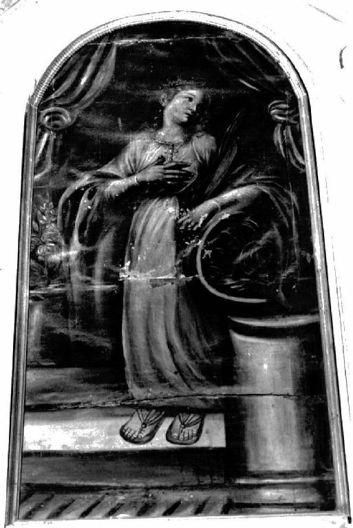 Santa Caterina d'Alessandria (dipinto, opera isolata) - ambito italiano (fine/inizio secc. XVI/ XVII, sec. XIX)