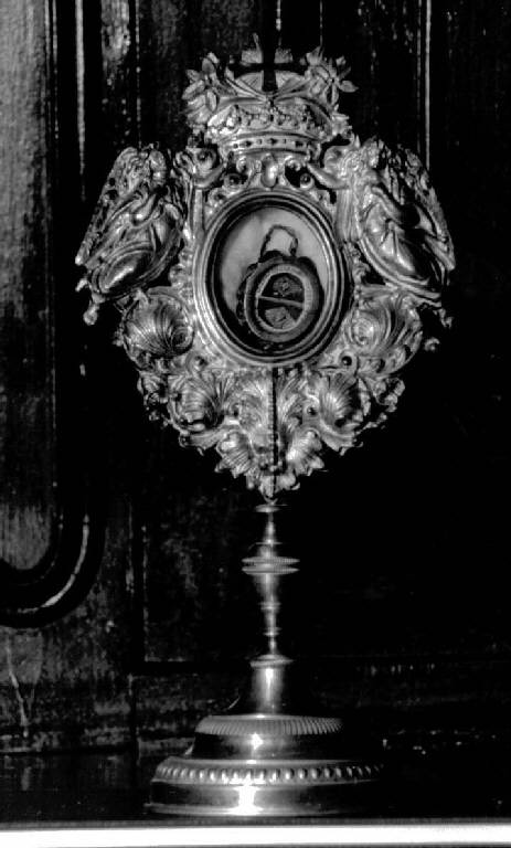 reliquiario - a ostensorio, opera isolata - bottega ligure (fine/inizio secc. XVIII/ XIX)
