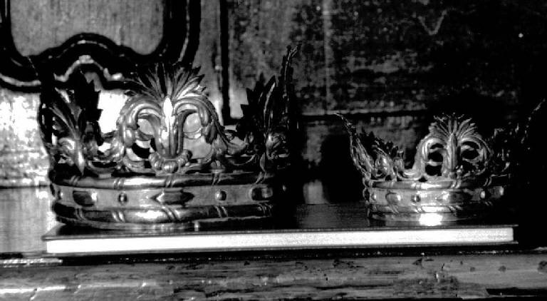 corona, coppia - bottega ligure (prima metà sec. XIX)