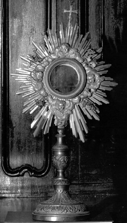 ostensorio - a raggiera, pendant - bottega ligure (sec. XIX)