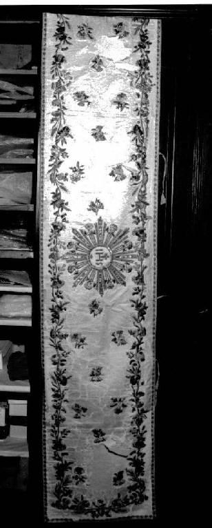 velo omerale, opera isolata - manifattura ligure (inizio sec. XIX)