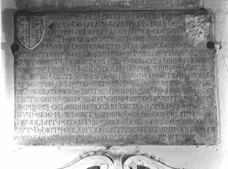 lapide, opera isolata - bottega genovese (sec. XV)