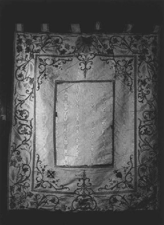 motivi decorativi (stendardo processionale, opera isolata) - manifattura genovese (secc. XIX/ XX)