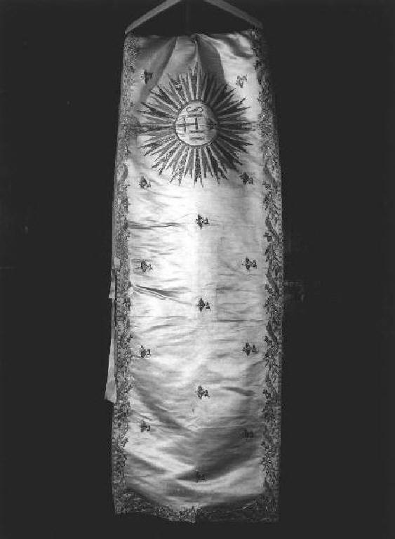 MOTIVI DECORATIVI FLOREALI (velo omerale, opera isolata) - manifattura genovese (secc. XVIII/ XIX)