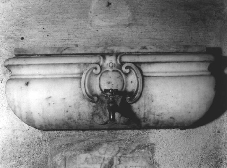 lavabo, frammento - bottega genovese (sec. XVIII)