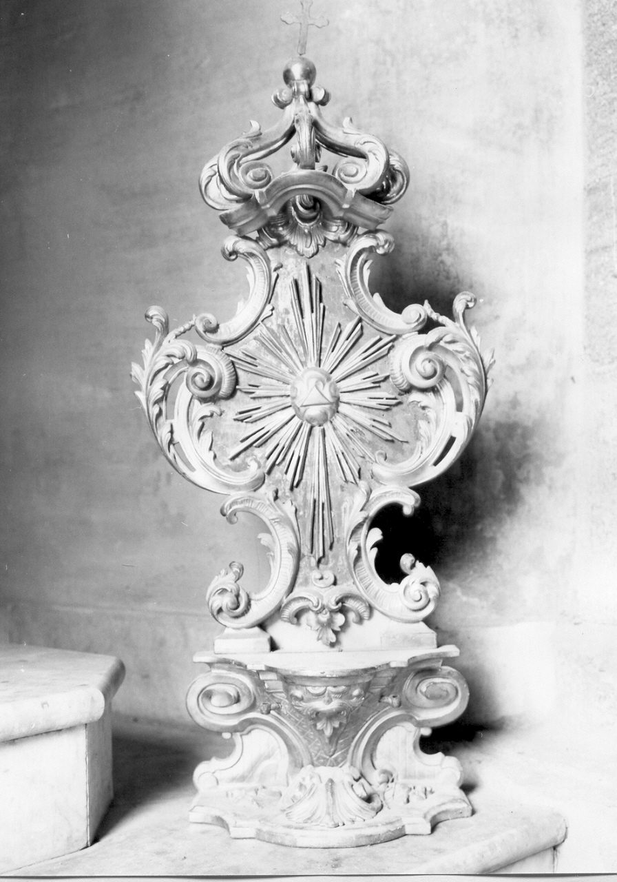 tronetto per esposizione eucaristica, opera isolata - PRODUZIONE LIGURE (inizio sec. XVIII)