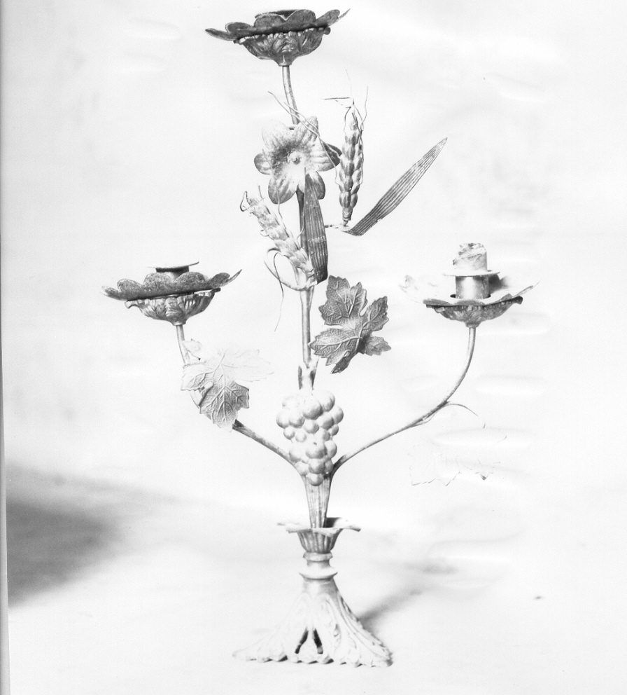 Cristo crocifisso (candelabro, coppia) - PRODUZIONE LIGURE (seconda metà sec. XIX)