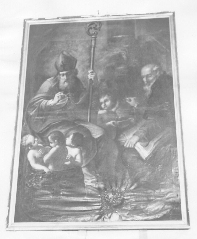 San Nicola di Bari e Sant'Antonio Abate (dipinto, opera isolata) - ambito ligure (inizio sec. XVIII)