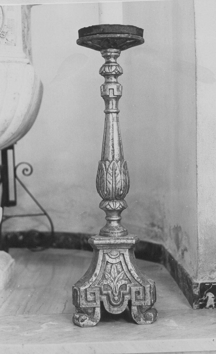 candeliere d'altare, serie - PRODUZIONE LIGURE (sec. XIX)