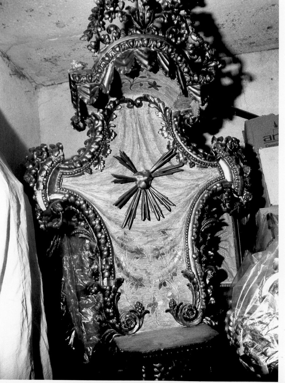 tronetto per esposizione eucaristica, opera isolata - PRODUZIONE LIGURE (sec. XIX)