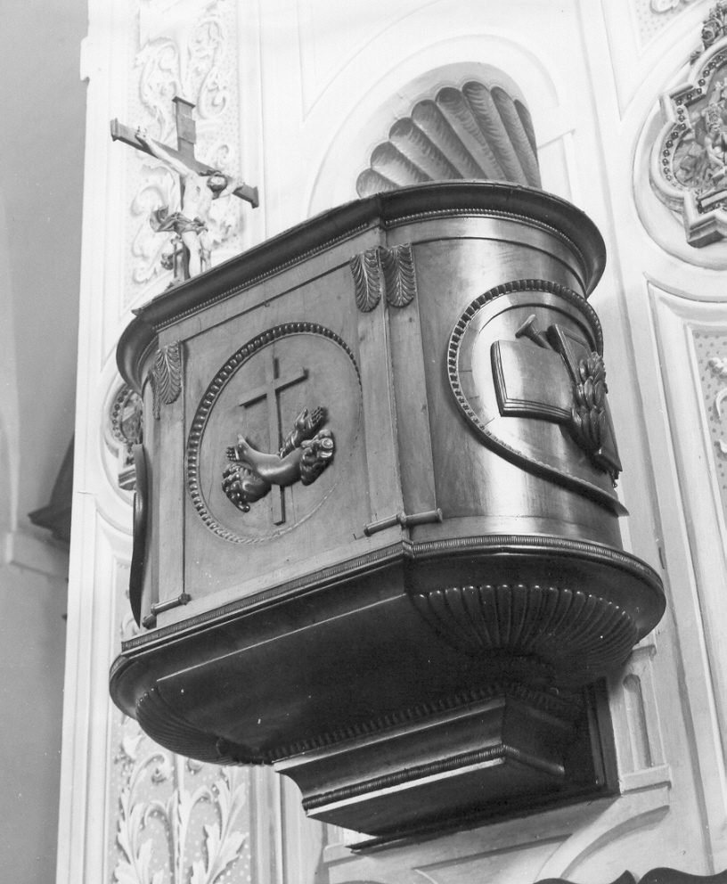 pulpito, opera isolata - bottega ligure (fine sec. XVIII)