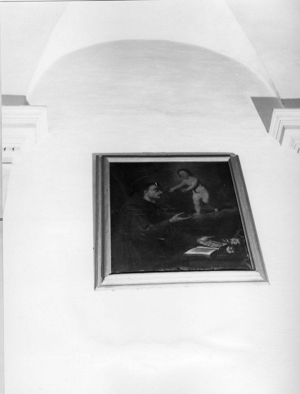 apparizione di Gesù Bambino a Sant'Antonio da Padova (dipinto, opera isolata) - ambito ligure (inizio sec. XVIII)