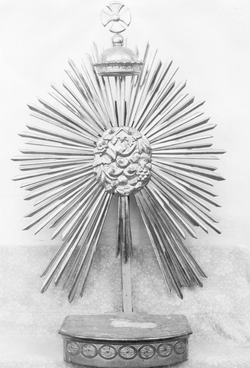 tronetto per esposizione eucaristica, opera isolata - PRODUZIONE LIGURE (metà sec. XIX)