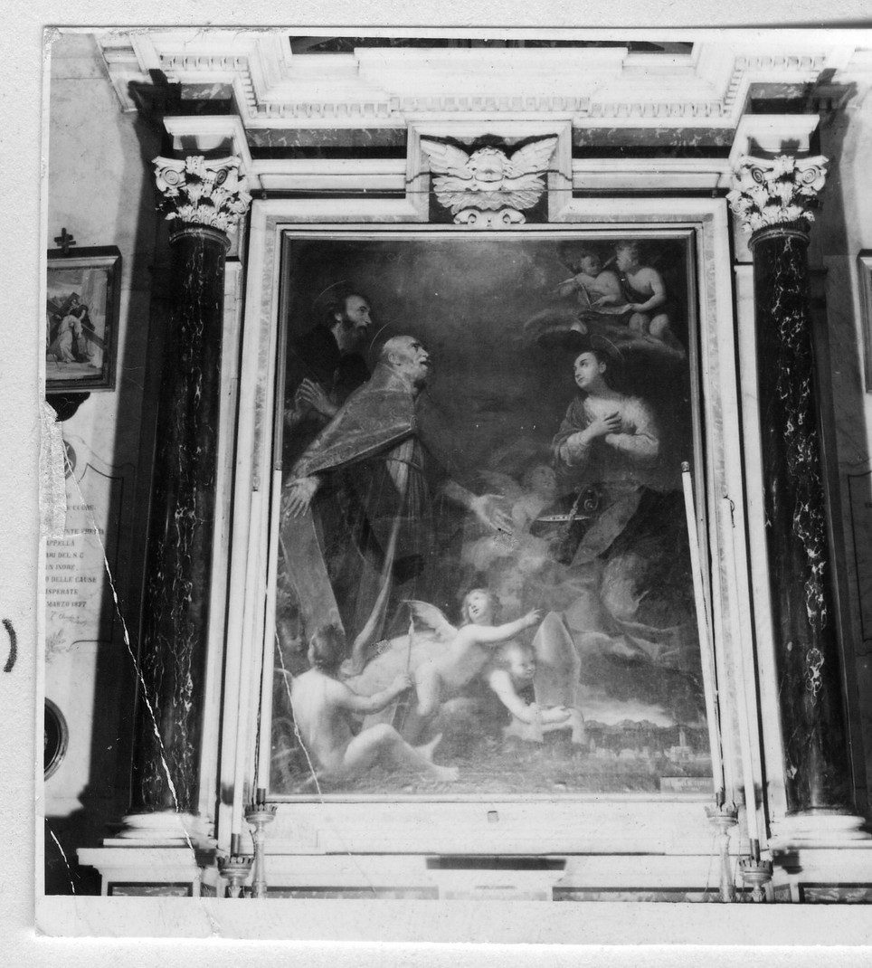 Santi (dipinto, opera isolata) - ambito ligure (prima metà sec. XVII)