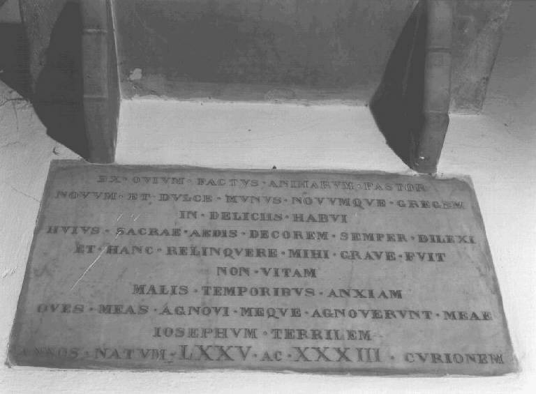 lapide - bottega genovese (terzo quarto sec. XIX)