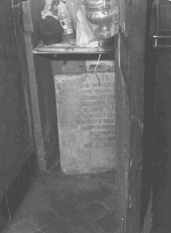 lapide - bottega genovese (inizio sec. XVIII)