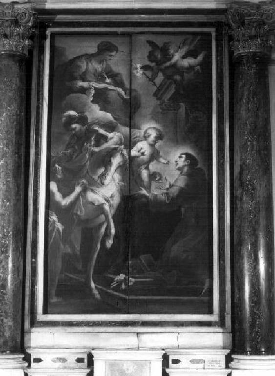 Madonna con Bambino con Sant'Antonio e San Martino (dipinto) di Castello Valerio (metà sec. XVII)
