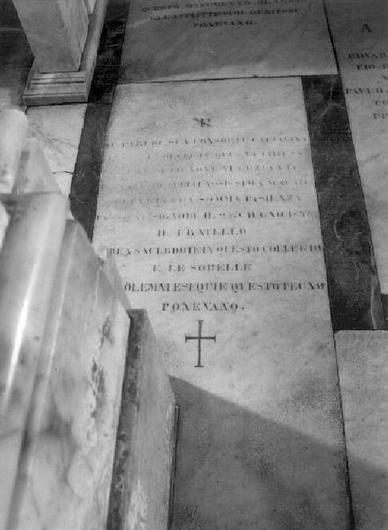 lapide tombale - bottega ligure (prima metà sec. XIX)