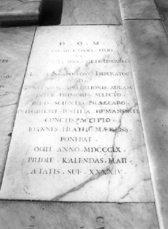 lapide tombale - bottega ligure (inizio sec. XIX)