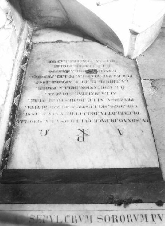 lapide tombale - bottega ligure (prima metà sec. XIX)