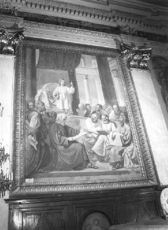 disputa di Gesù con i dottori nel tempio (dipinto) di Isola Giuseppe (metà sec. XIX)