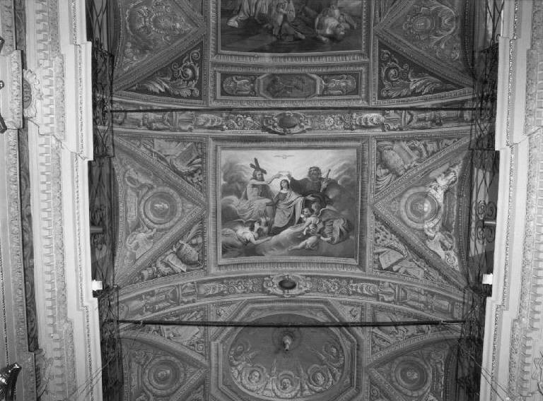 incoronazione di Maria Vergine (dipinto) di Isola Giuseppe (metà sec. XIX)