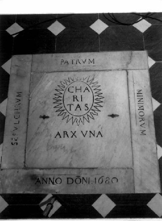 lapide tombale - bottega ligure (ultimo quarto sec. XVII)