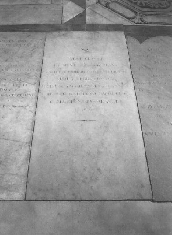 lapide tombale - bottega ligure (secondo quarto sec. XIX)