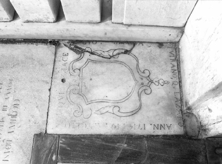 lapide tombale - bottega ligure (primo quarto sec. XVIII)