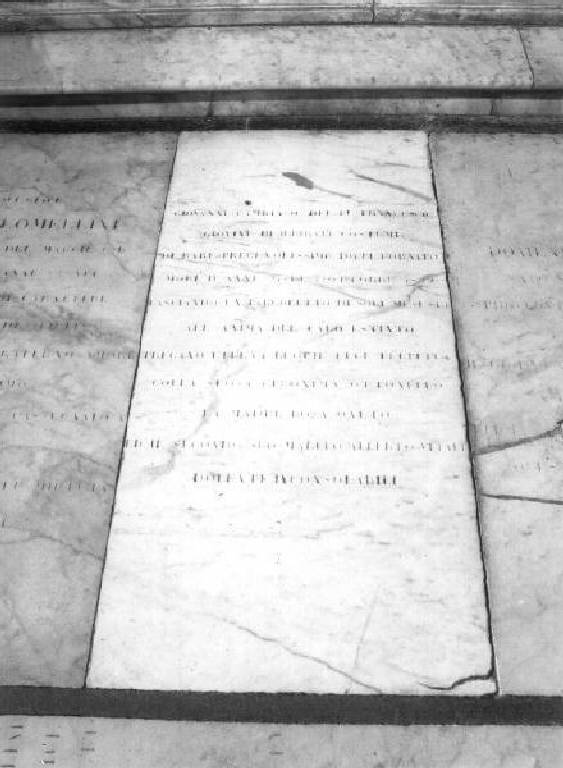 lapide tombale - bottega ligure (secondo quarto sec. XIX)