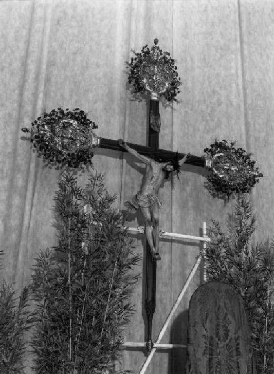 Cristo crocifisso (croce processionale) di Maragliano Anton Maria (attribuito) (primo quarto sec. XVIII)
