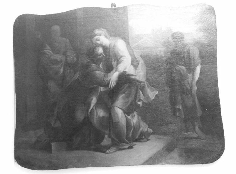 visitazione (dipinto) di Ratti Carlo Giuseppe (ultimo quarto sec. XVIII)