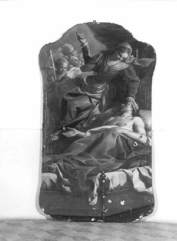 Santa Zita risana un infermo (dipinto) di Narice Francesco Maria (seconda metà sec. XVIII)