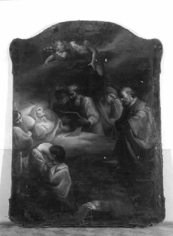 morte di Santa Zita (dipinto) di Ratti Carlo Giuseppe (ultimo quarto sec. XVIII)